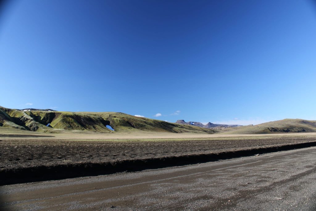 strada per Landmannalaugar Islanda